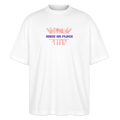 FINE MAFI Oversized Unisex Bio T-Shirt Mise En Place Kitchen Tools - Weiß