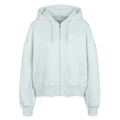 Food Couture Boxy Frauen Bio Zip Hoodie - Eisblau