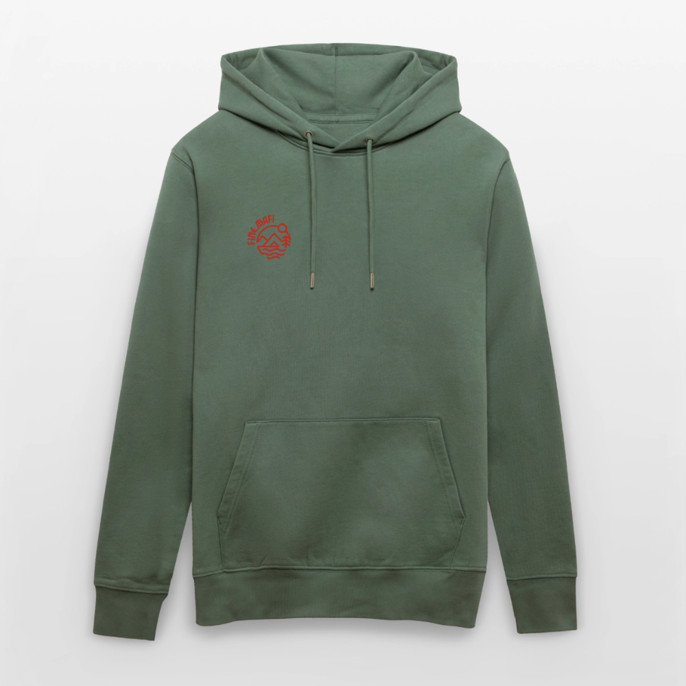 Vanlife Unisex Bio-Hoodie Coffee - Tanngrün