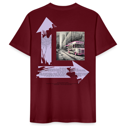 FOOD LOVE Männer Bio-T-Shirt CW - Burgunderrot