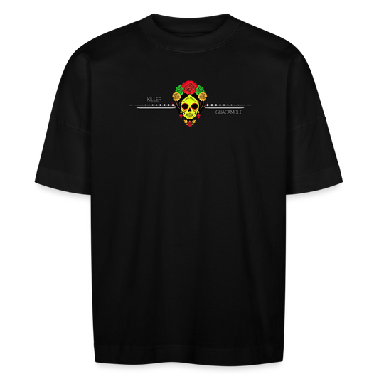 FOOD LOVE Unisex Oversize Bio-T-Shirt Guaca - Schwarz