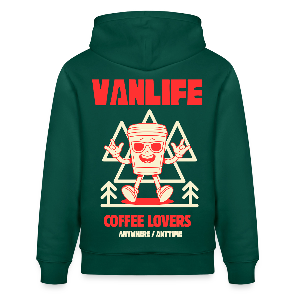 Vanlife Unisex Bio-Hoodie Coffee - Forest