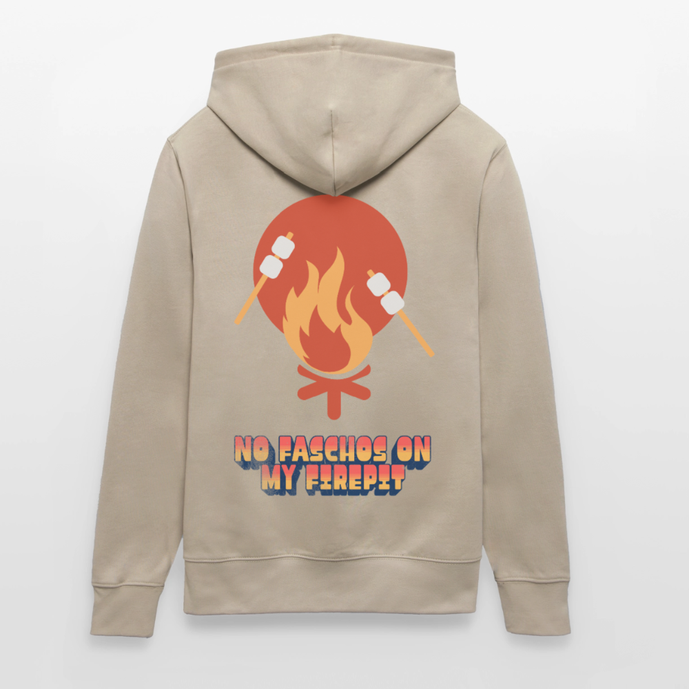 Vanlife Unisex Bio-Hoodie Firepit - Beige