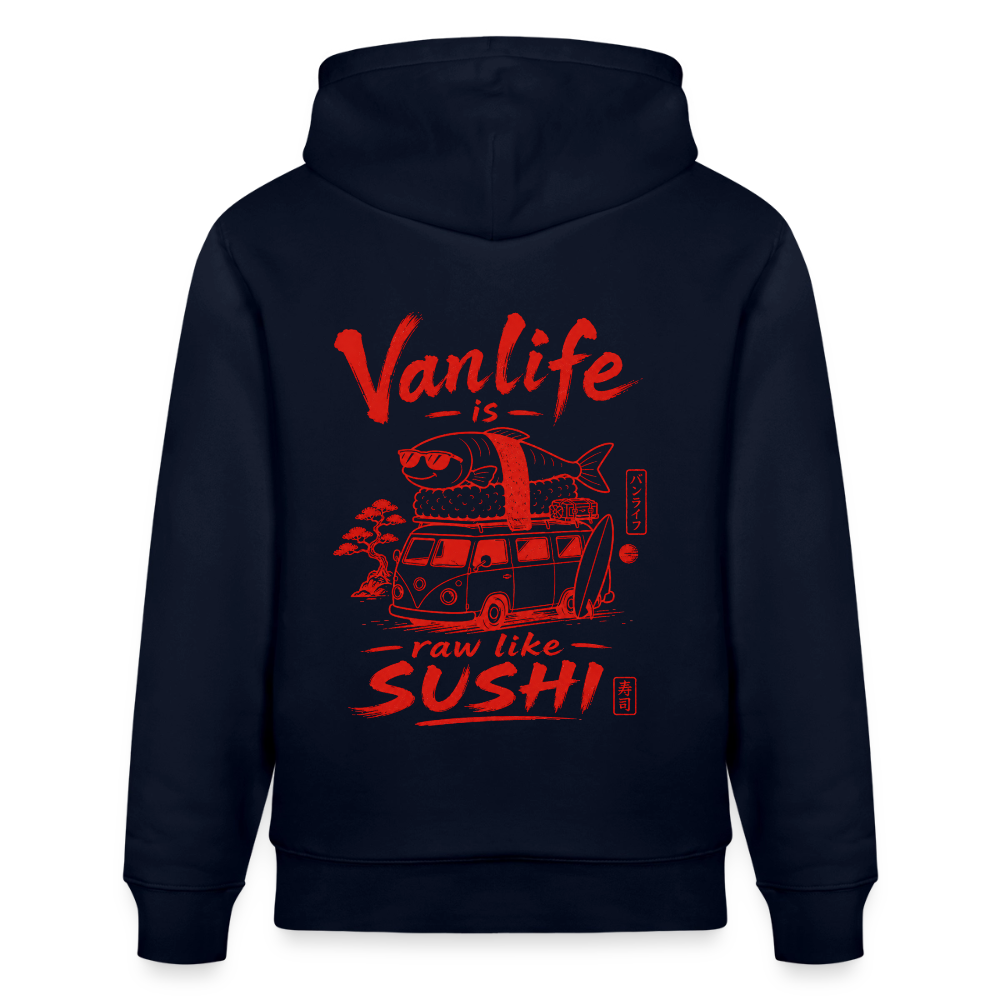 Vanlife Unisex Bio-Hoodie Sushi - Navy