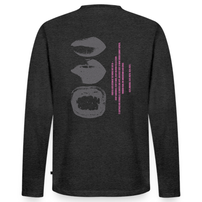 Premium Bio Langarmshirt Tasty - Anthrazit meliert