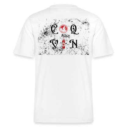 Bio Relaxed T-Shirt Coq au Vin - Weiß
