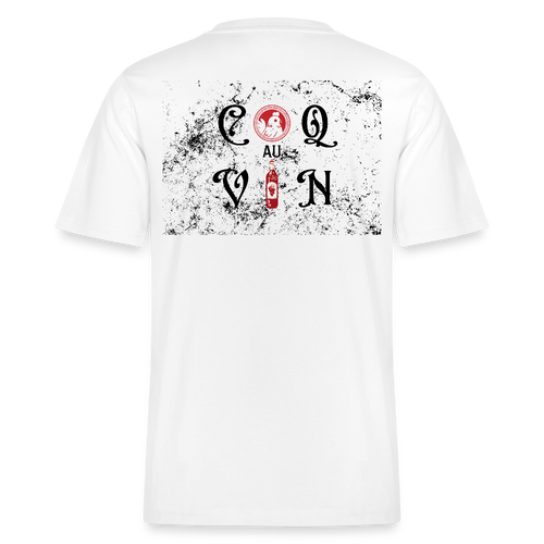 Bio Relaxed T-Shirt Coq au Vin - Weiß