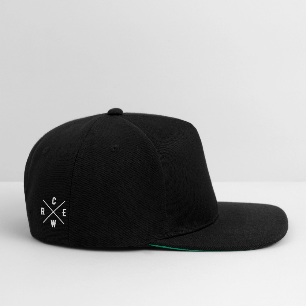 FINE.MAFI Crew Snapback Cap - Schwarz/Schwarz