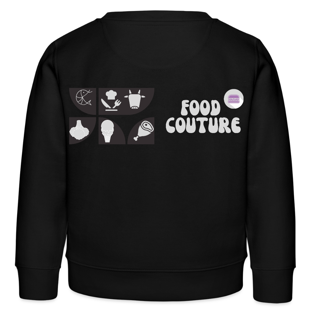 Food Couture Bio Kinder Sweatshirt - Schwarz