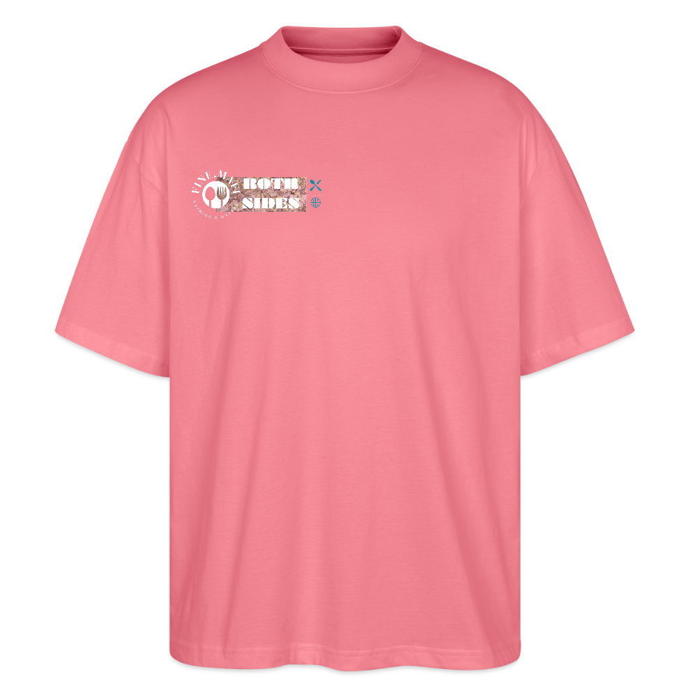 FINE.MAFI Oversized Unisex Bio T-Shirt Both Sides Cow - Pink 