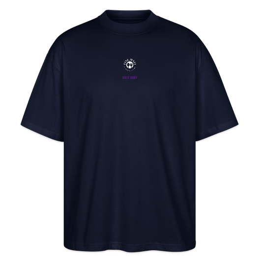 FOOD LOVE Unisex Oversize Bio-T-Shirt Bolo - Navy