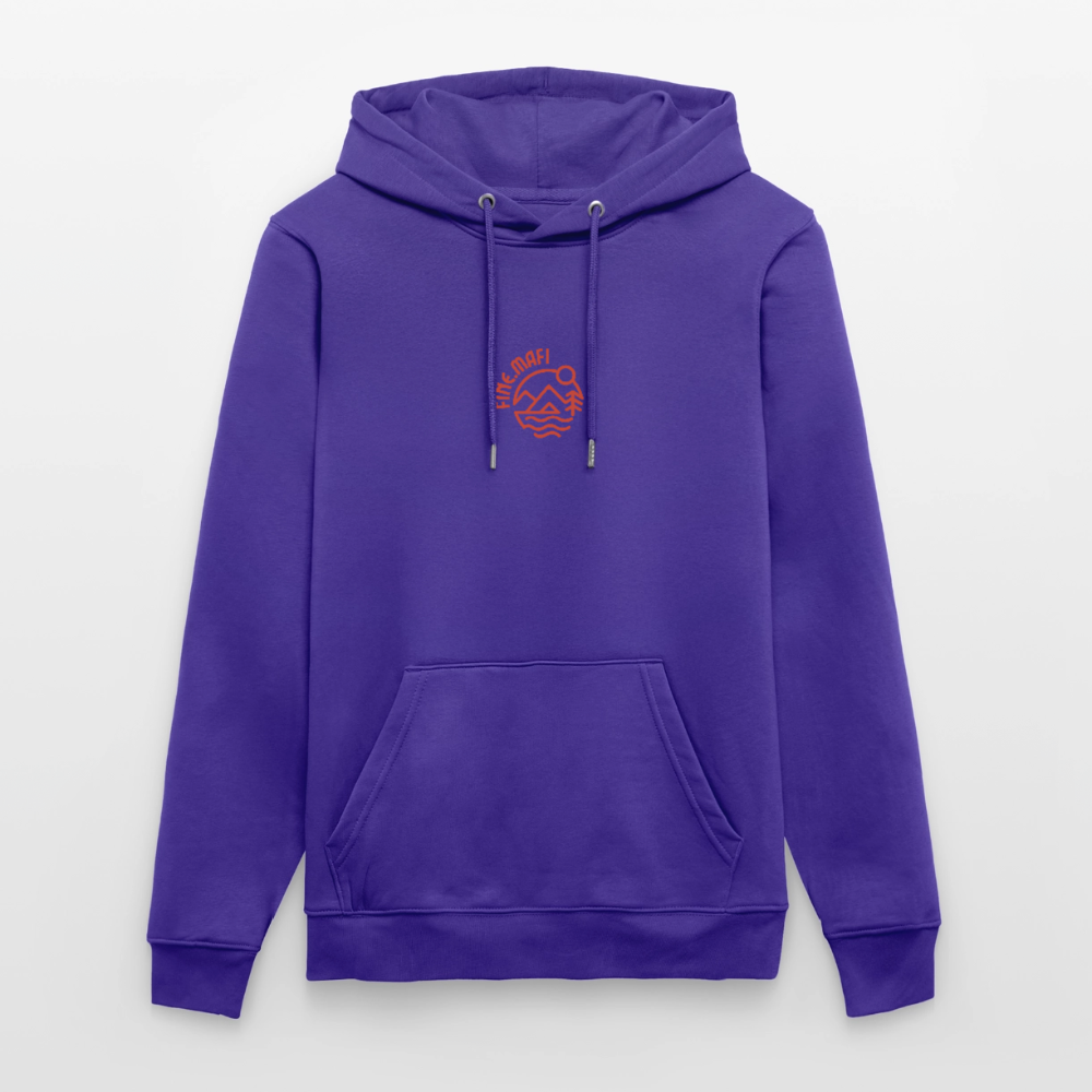 Vanlife Unisex Bio-Hoodie Firepit - Purple Love 