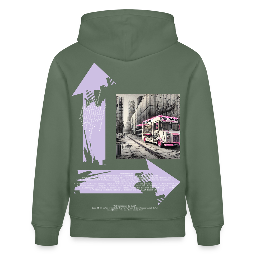 FOOD LOVE Unisex Bio-Hoodie CW - Tanngrün