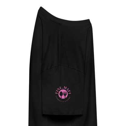 FINE MAFI Frauen Boxy Bio-T-Shirt Mise En Place Heart - Schwarz
