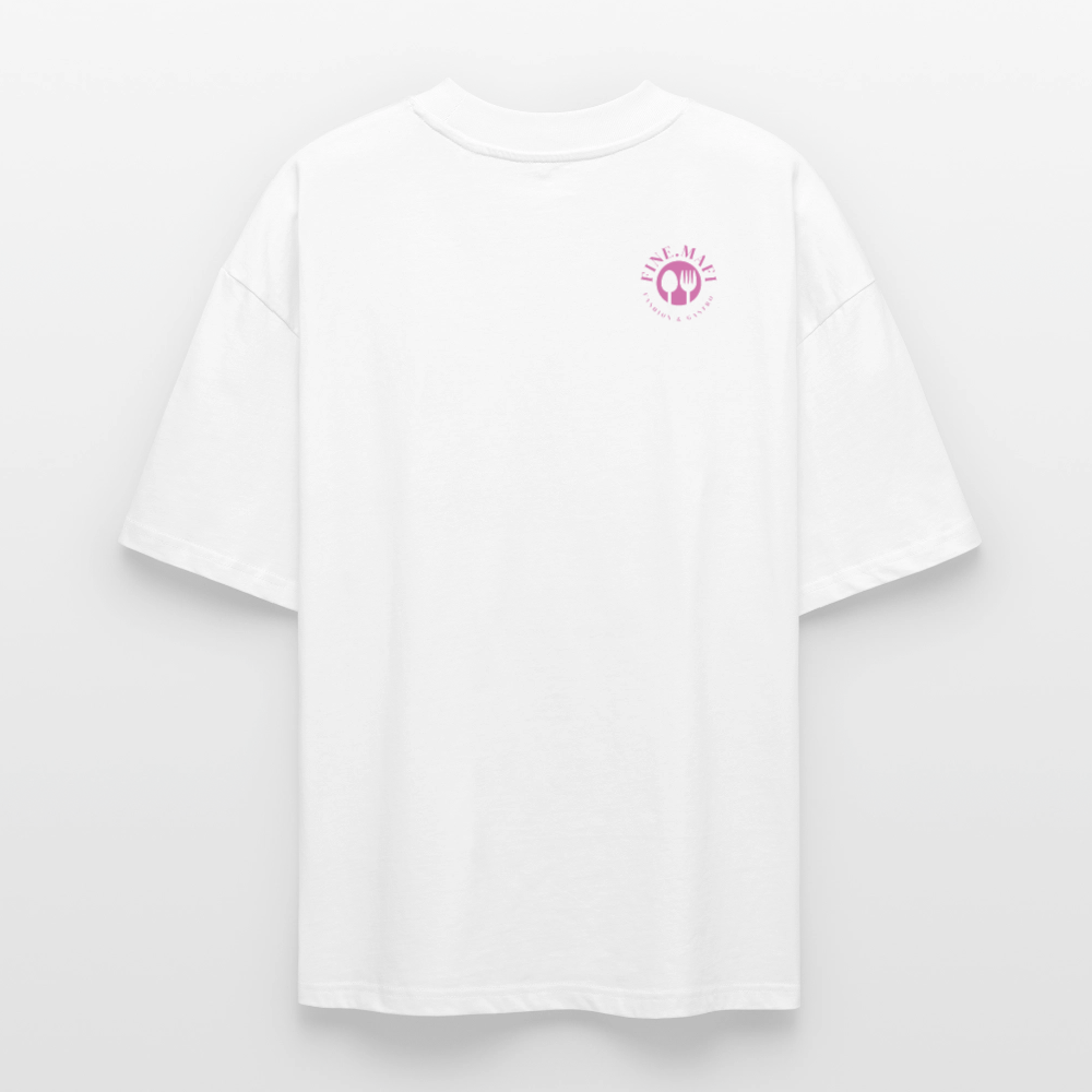 FINE MAFI Oversized Unisex Bio T-Shirt Mise En Place - Weiß