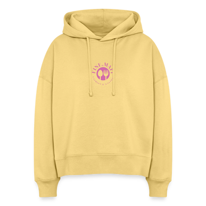 Food Couture Boxy Frauen Bio Hoodie - Hellgelb