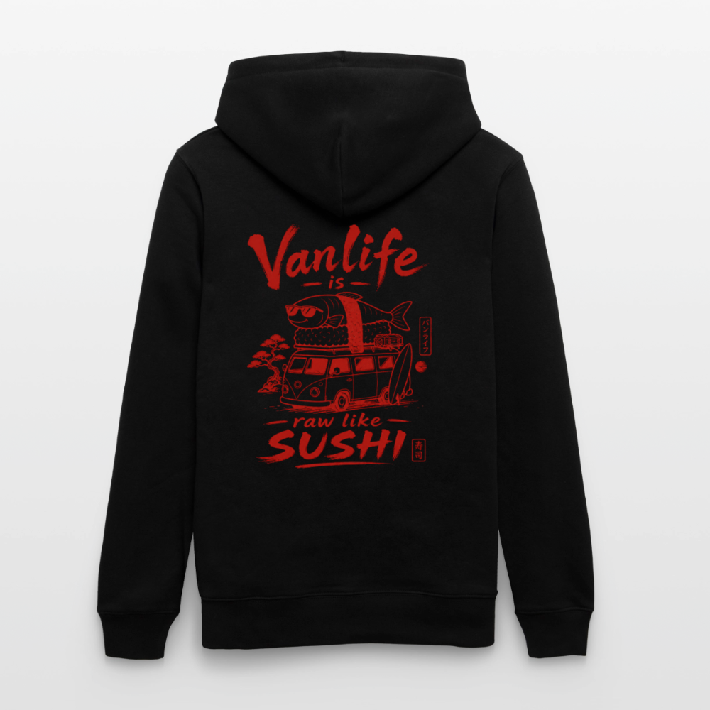 Vanlife Unisex Bio-Hoodie Sushi - Schwarz