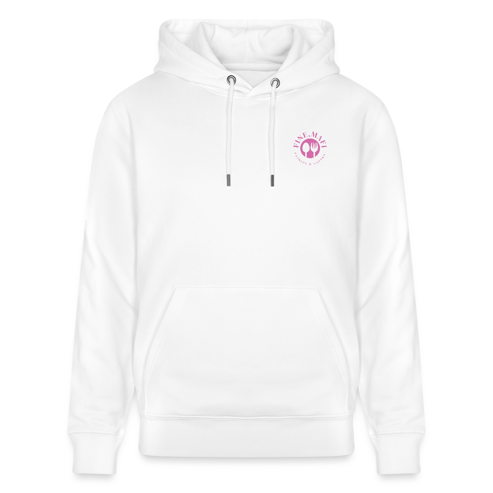 FOOD LOVE Unisex Bio-Hoodie DIGGA - Weiß