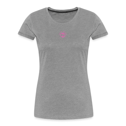 FINE.MAFI Frauen Premium Bio T-Shirt Zero Waste - Grau meliert