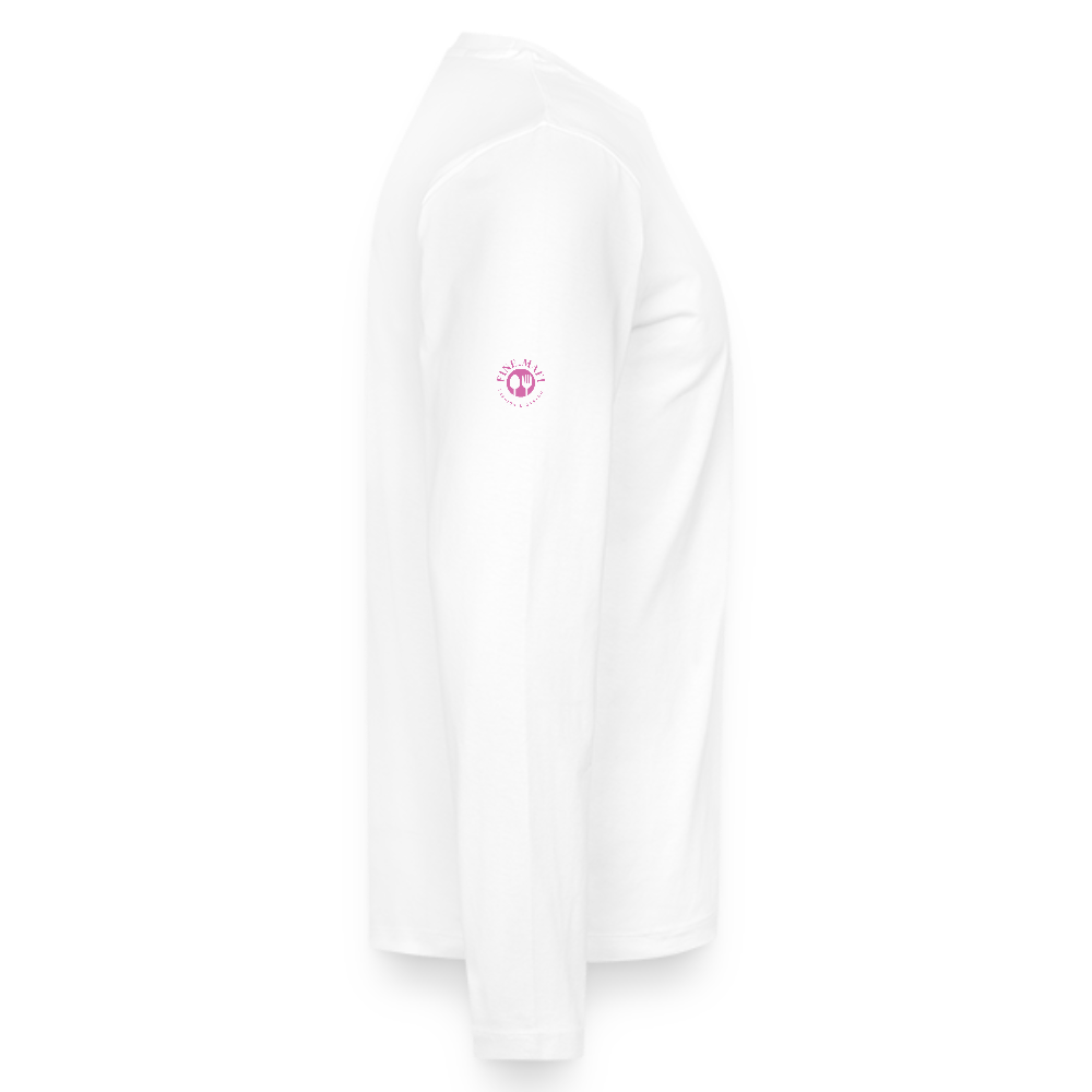 Food Couture Bio Langarmshirt - Weiß
