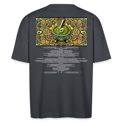 FOOD LOVE Unisex Oversize Bio-T-Shirt Guaca - Indigoblau