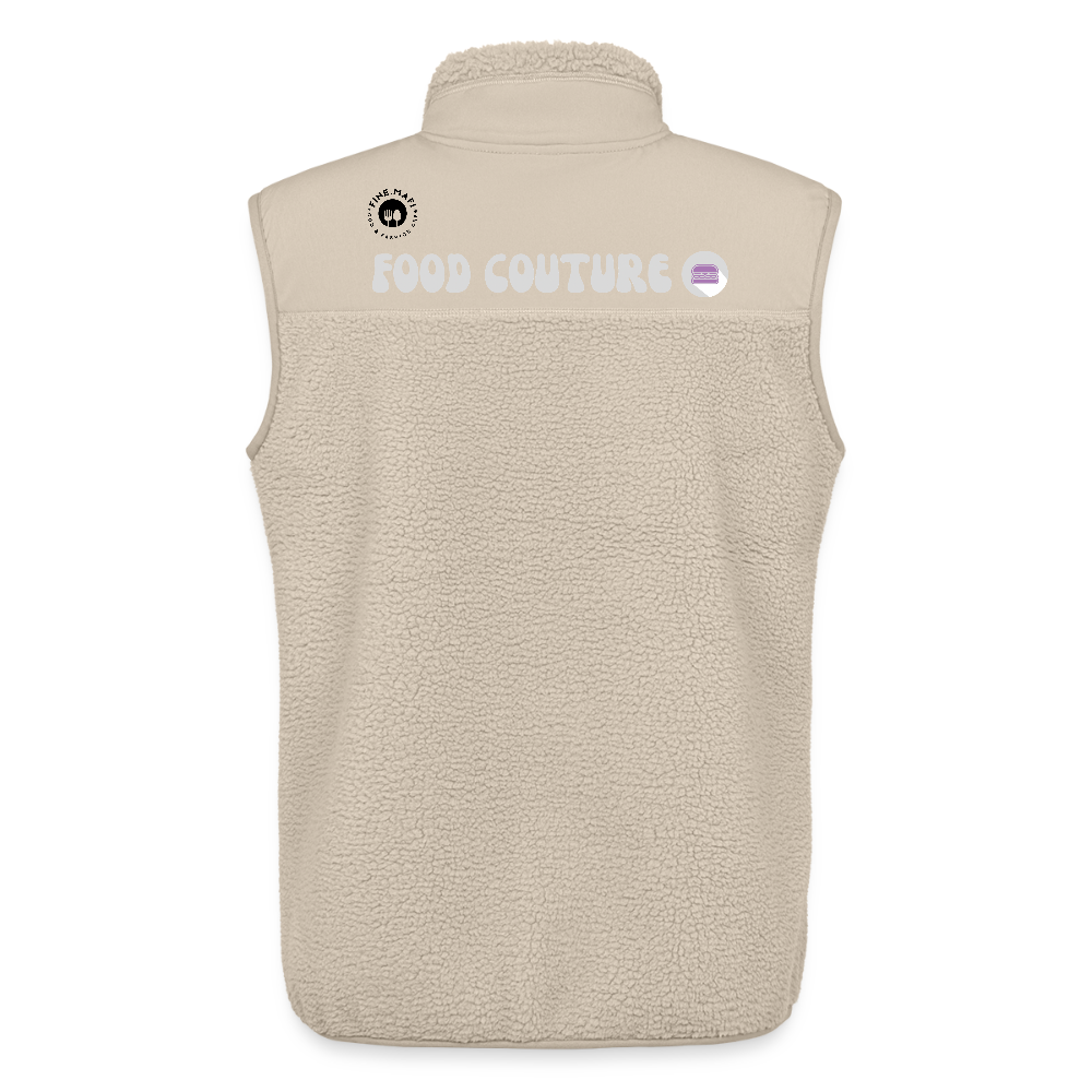Food Couture  Unisex Sherpa-Weste - Beige