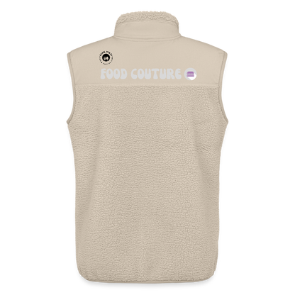 Food Couture  Unisex Sherpa-Weste - Beige