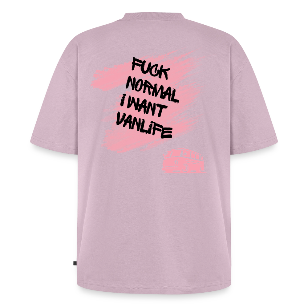 Vanlife Unisex Premium Oversized Bio T-Shirt F.CK Normal - Altrosa