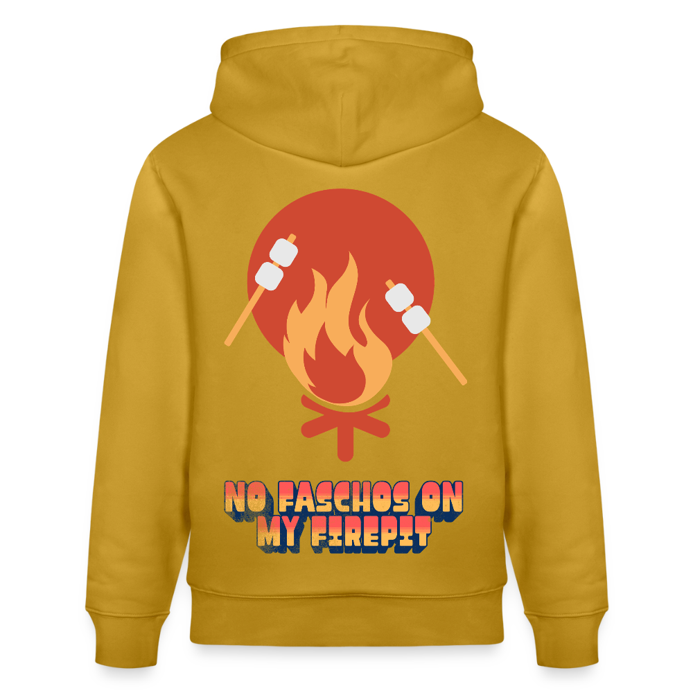 Vanlife Unisex Bio-Hoodie Firepit - Ocker