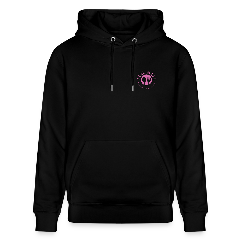 FOOD LOVE Unisex Bio-Hoodie DIGGA - Schwarz