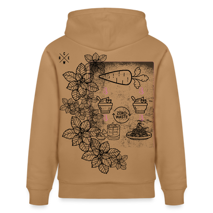 FINE.MAFI Unisex Bio-Hoodie Zero Waste - Karamell 