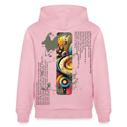 FOOD LOVE Unisex Bio-Hoodie Hummus - Hellrosa