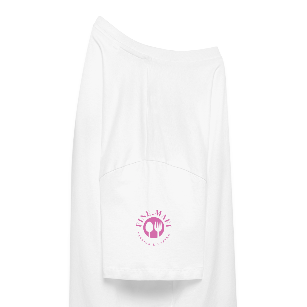 FINE MAFI Frauen Boxy Bio-T-Shirt Mise En Place Gurken - Weiß