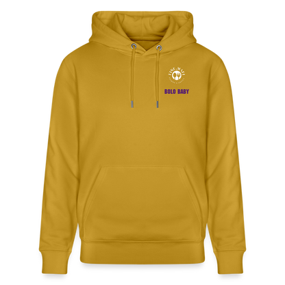 FOOD LOVE Unisex Bio Hoodie Bolo Stile - Ocker