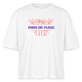 FINE MAFI Frauen Boxy Bio-T-Shirt Mise En Place Kitchen Tools - Weiß