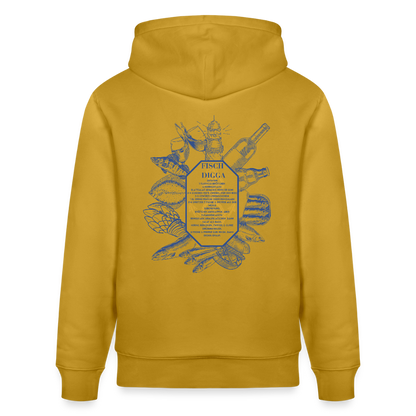 FOOD LOVE Unisex Bio-Hoodie DIGGA - Ocker