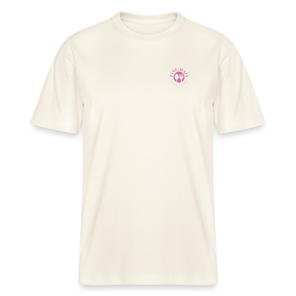 FINE.MAFI Relaxed Fit Unisex Bio-T-Shirt Zero Waste - Naturweiß 
