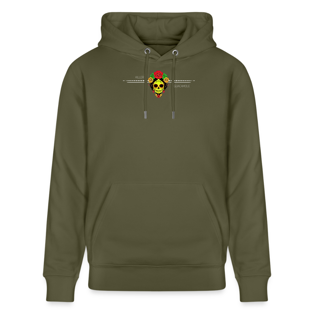 FOOD LOVE Unisex Bio-Hoodie Guaca - Khaki Grün