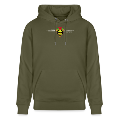 FOOD LOVE Unisex Bio-Hoodie Guaca - Khaki Grün