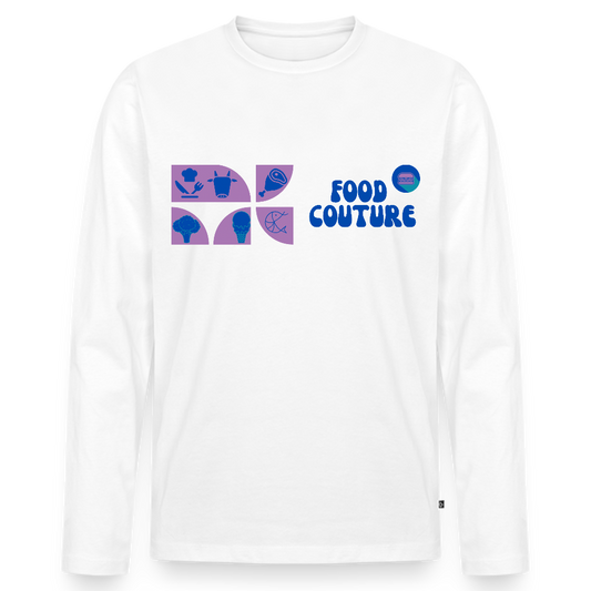 Food Couture Bio Langarmshirt - Weiß