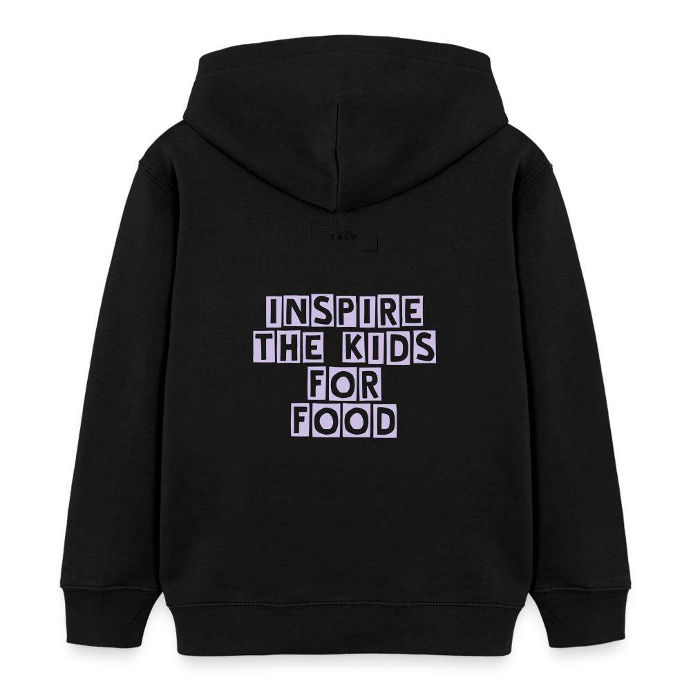 Gastrokids Unisex Organic Hoodie Crew - Schwarz