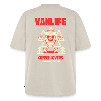Vanlife Unisex Premium Oversized Bio T-Shirt Coffee - Beige