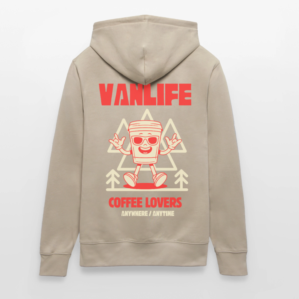 Vanlife Unisex Bio-Hoodie Coffee - Beige