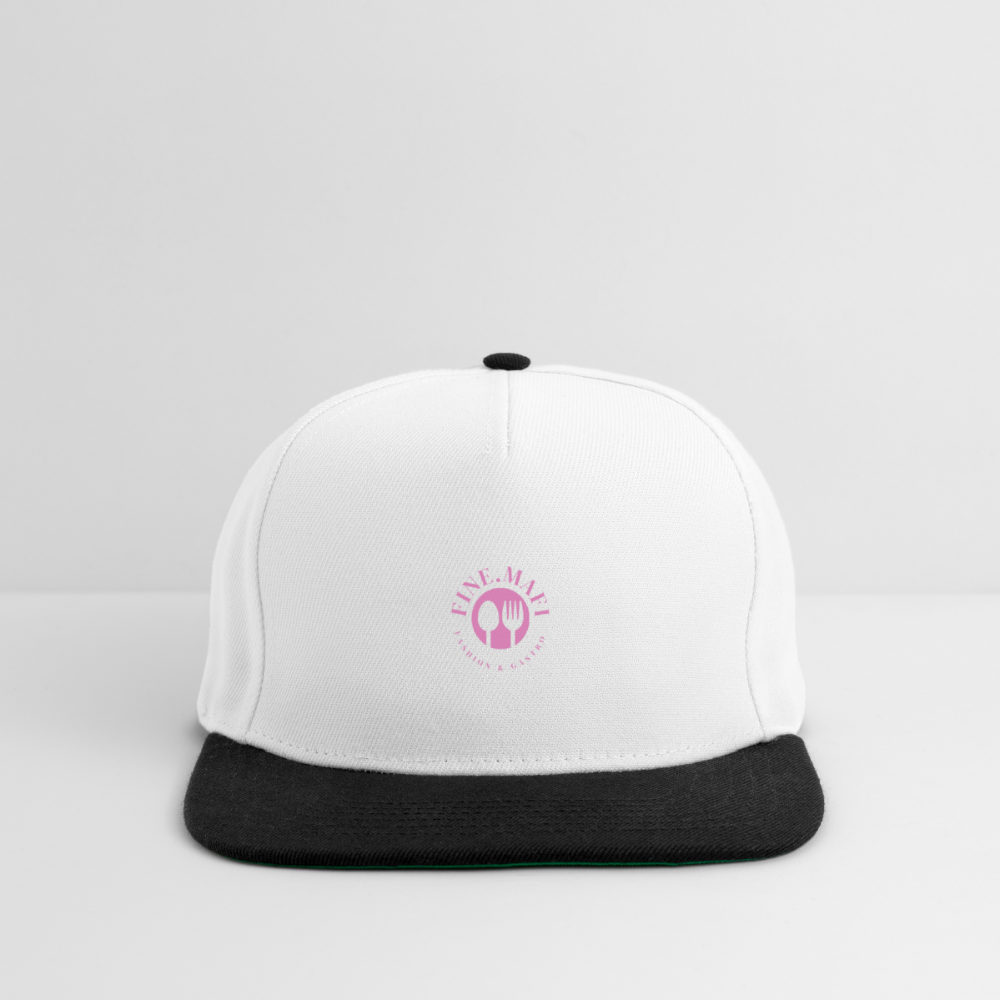 FINE.MAFI Crew Snapback Cap - Weiß/Schwarz