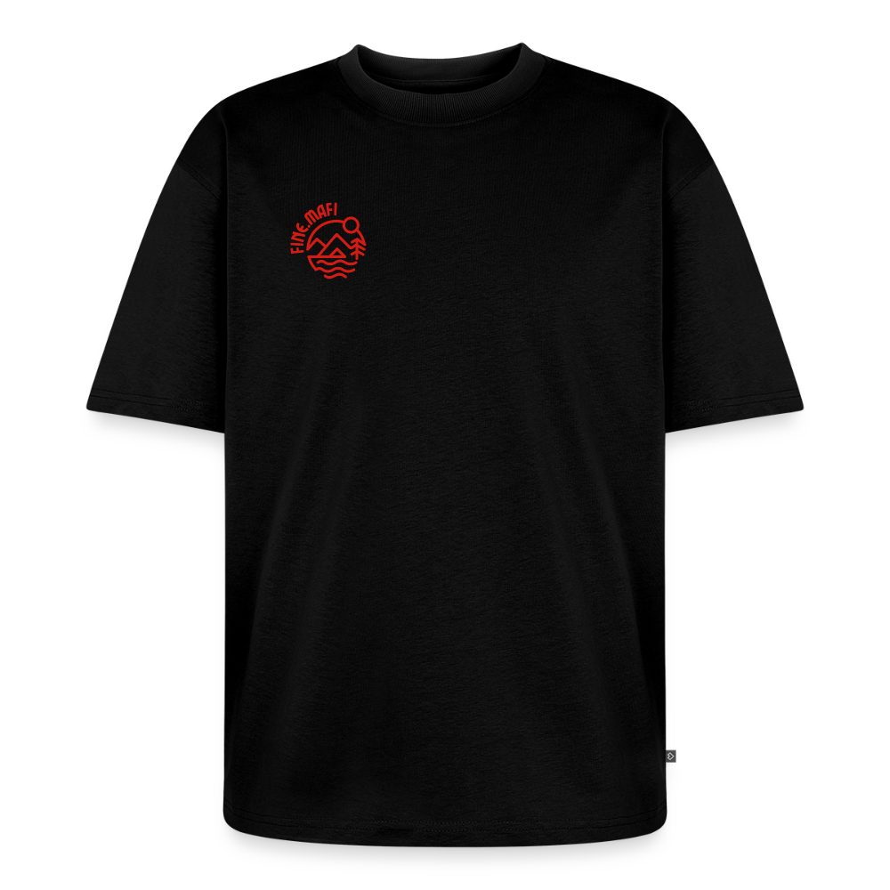 Vanlife Unisex Premium Oversized Bio T-Shirt Coffee - Schwarz