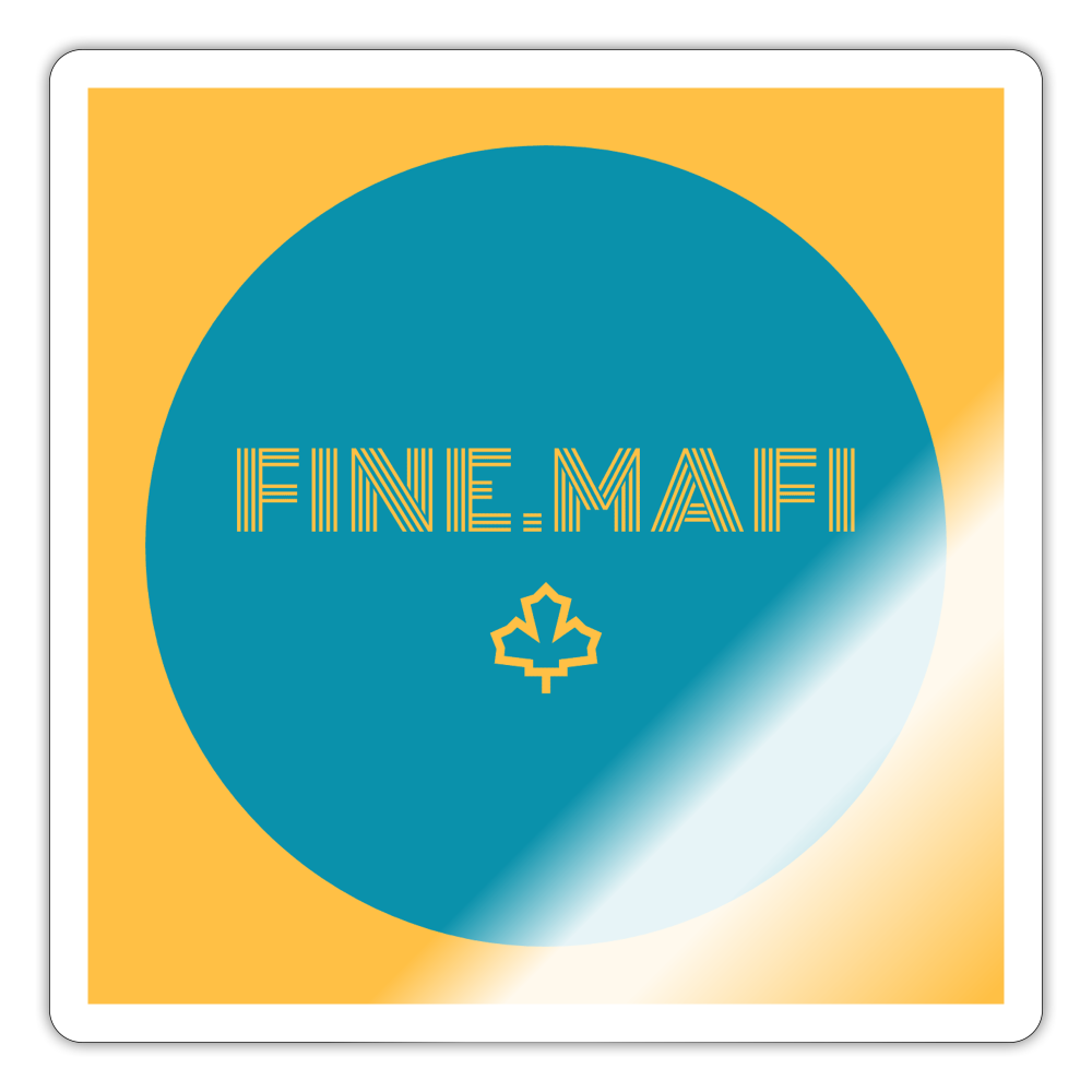 Sticker - Weiß glänzend