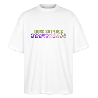 FINE MAFI Oversized Unisex Bio T-Shirt Mise En Place - Weiß