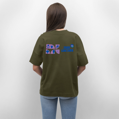 Food Couture Oversized Unisex Bio T-shirt - Khaki