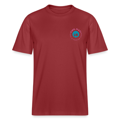 FINE.MAFI Relaxed T-Shirt CREW - Erdrot