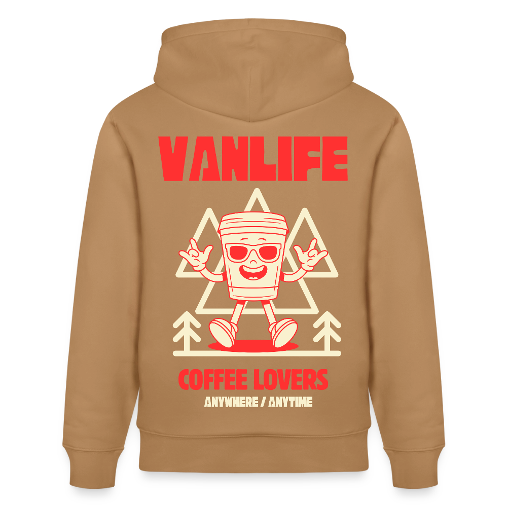 Vanlife Unisex Bio-Hoodie Coffee - Karamell 